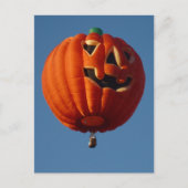 Briefkaart van Jack-O-Lantern Hot Air-ballon (Voorkant)