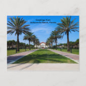 Briefkaart van Jacksonville Beach, Florida (Voorkant)