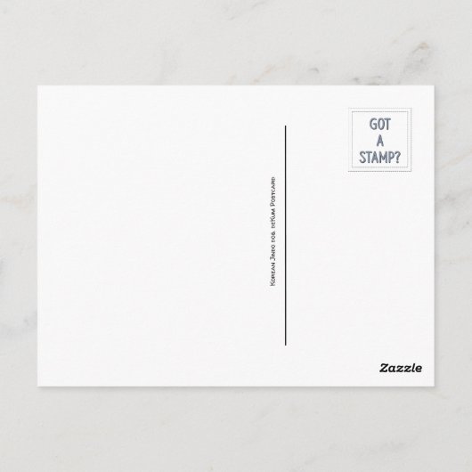 Briefkaart van Japanse hond (Achterkant)