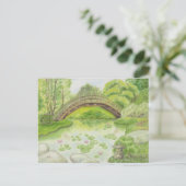 "briefkaart van Japanse tuin Briefkaart (Staand voorkant)
