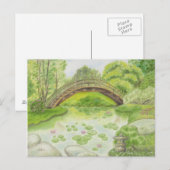 "briefkaart van Japanse tuin Briefkaart (Voorkant / Achterkant)
