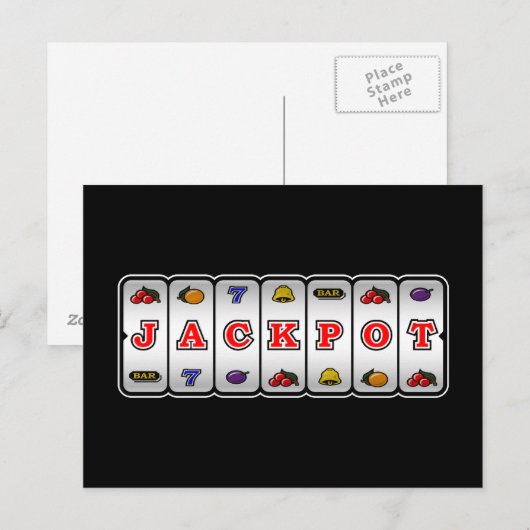 Briefkaart van jaspotsleuf (donker) (Voorkant / Achterkant)