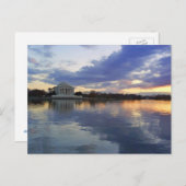 Briefkaart van Jefferson Memorial Sunset (Voorkant / Achterkant)