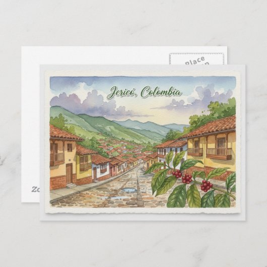 Briefkaart van Jericó Colombia (Voorkant / Achterkant)