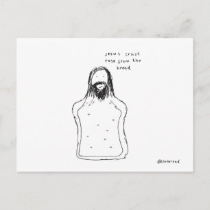 briefkaart van jesus crust