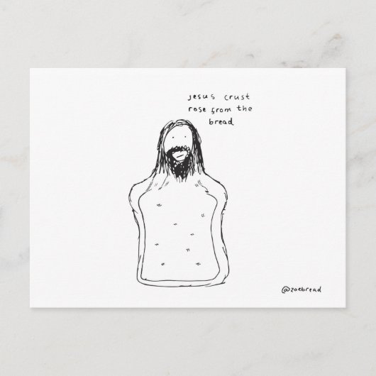 briefkaart van jesus crust (Voorkant)