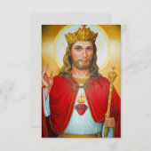 Briefkaart van Jezus katholiek (Voorkant / Achterkant)