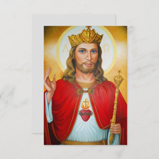 Briefkaart van Jezus katholiek (Voorkant / Achterkant)
