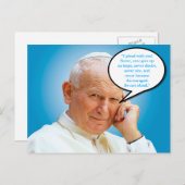 Briefkaart van Johannes Paulus II Karol Wojtyla (Voorkant / Achterkant)