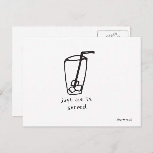 briefkaart van justitie (Voorkant / Achterkant)