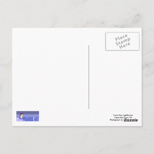 Briefkaart van Kaapse vuurtoren (Achterkant)