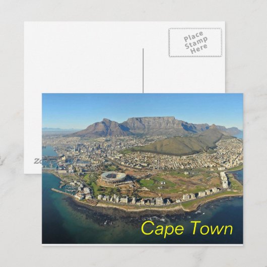 Briefkaart van Kaapstad (Voorkant / Achterkant)