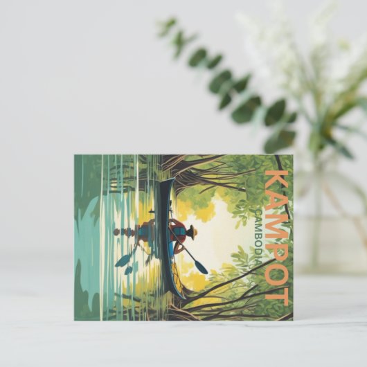 Briefkaart van Kampot (Staand voorkant)