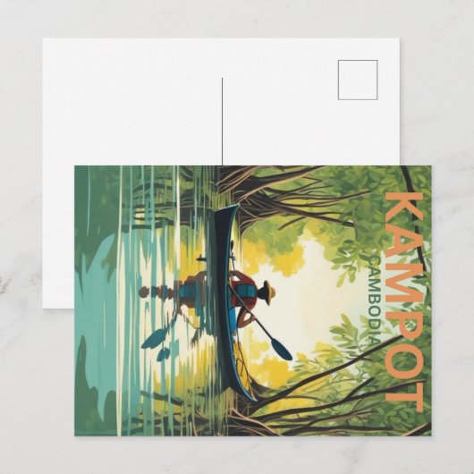 Briefkaart van Kampot (Voorkant / Achterkant)
