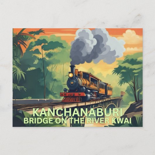 Briefkaart van Kanchanaburi (Voorkant)