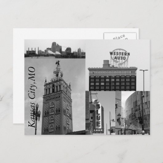 Briefkaart van Kansas City (Voorkant / Achterkant)