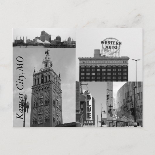 Briefkaart van Kansas City (Voorkant)