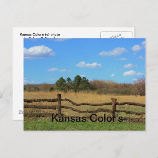 Briefkaart van Kansas Color (Voorkant / Achterkant)