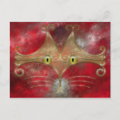 Briefkaart van katten-ogen (Voorkant)