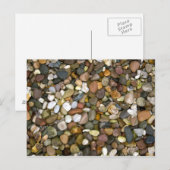 Briefkaart van kebbels/stenen (Voorkant / Achterkant)