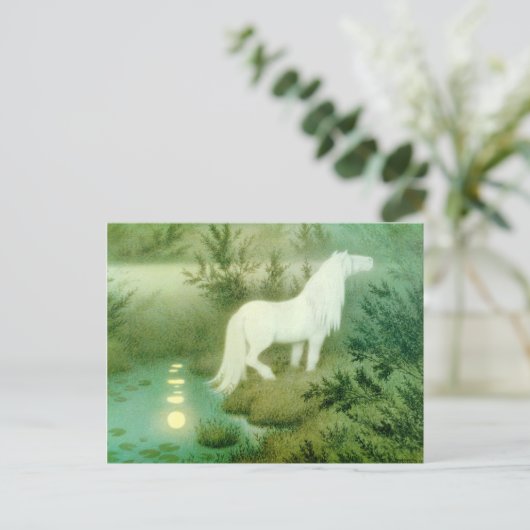 Briefkaart van Kelpie-pantserwerk voor waterpaarde (Staand voorkant)