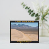 Briefkaart van Kelso-zandduinen (Staand voorkant)