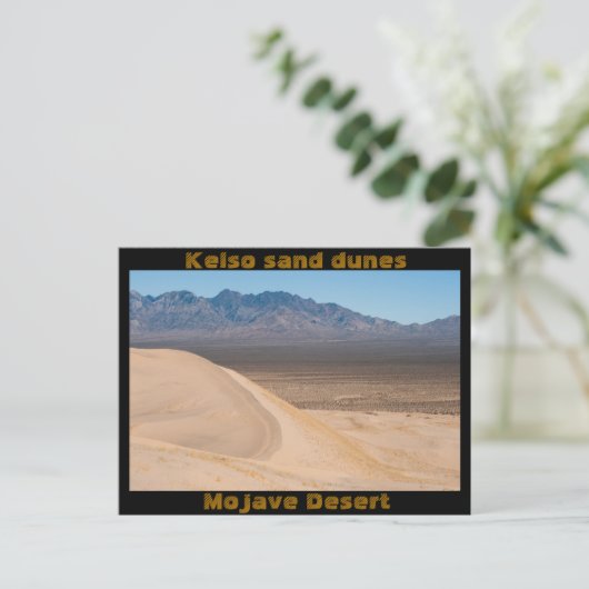 Briefkaart van Kelso-zandduinen (Staand voorkant)