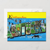  Briefkaart van Kentucky (Voorkant / Achterkant)