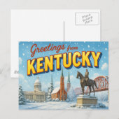 BRIEFKAART VAN KENTUCKY (Voorkant / Achterkant)