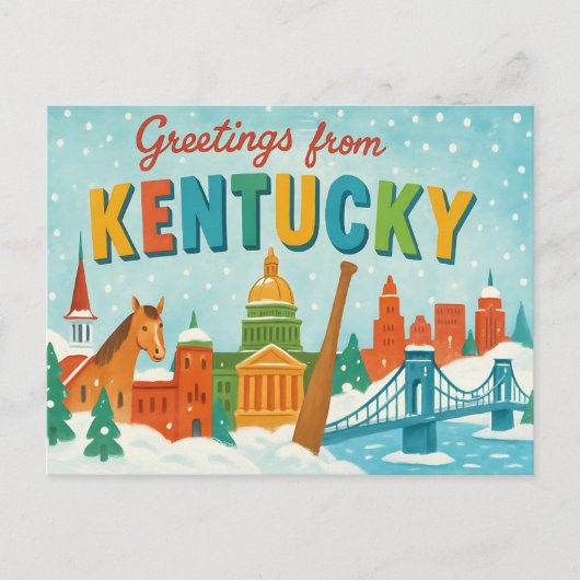 BRIEFKAART VAN KENTUCKY (Voorkant)