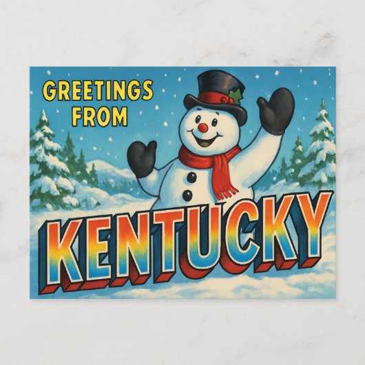 BRIEFKAART VAN KENTUCKY (Voorkant)