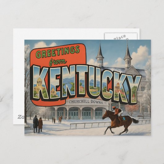 BRIEFKAART VAN KENTUCKY (Voorkant / Achterkant)