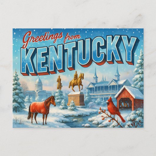BRIEFKAART VAN KENTUCKY (Voorkant)
