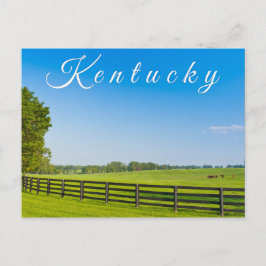 Briefkaart van Kentucky. Plattelandschap.