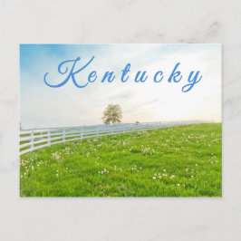 Briefkaart van Kentucky. Plattelandslandschap in h