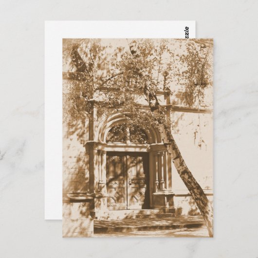 Briefkaart van kerkdeur (Voorkant / Achterkant)