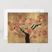 Briefkaart van  kersenbomen (Voorkant / Achterkant)