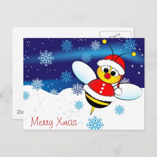 Briefkaart van Kerstmis (Voorkant / Achterkant)