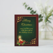 Briefkaart van Kerstmis van de douane het Vrolijke (Staand voorkant)