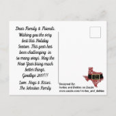 Briefkaart van Kerstmis van de Foto van de Staat (Achterkant)