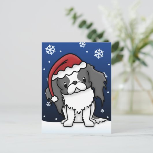 Briefkaart van Kerstmis van de Kin van BW van (Staand voorkant)