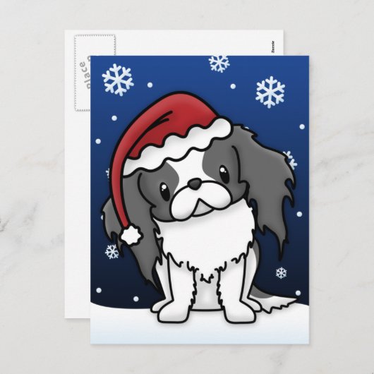 Briefkaart van Kerstmis van de Kin van BW van (Voorkant / Achterkant)