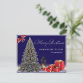 Briefkaart van Kerstmis van de luxe het Vrolijke (Staand voorkant)