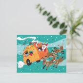 Briefkaart van Kerstmis van de Reis van de (Staand voorkant)