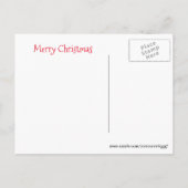 Briefkaart van Kerstmis van het Koekje van Pitbull (Achterkant)