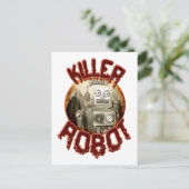 Briefkaart van Killer Robot (Staand voorkant)