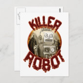 Briefkaart van Killer Robot (Voorkant / Achterkant)