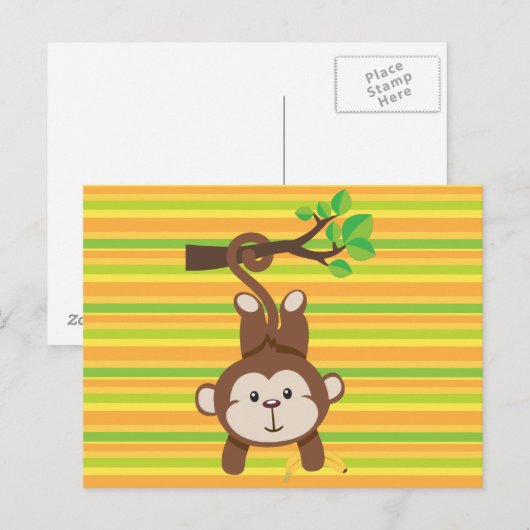 Briefkaart van kinderen (Voorkant / Achterkant)