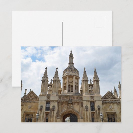 Briefkaart van King's College Cambridge (Voorkant / Achterkant)