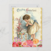   Briefkaart van klein meisje (Voorkant / Achterkant)